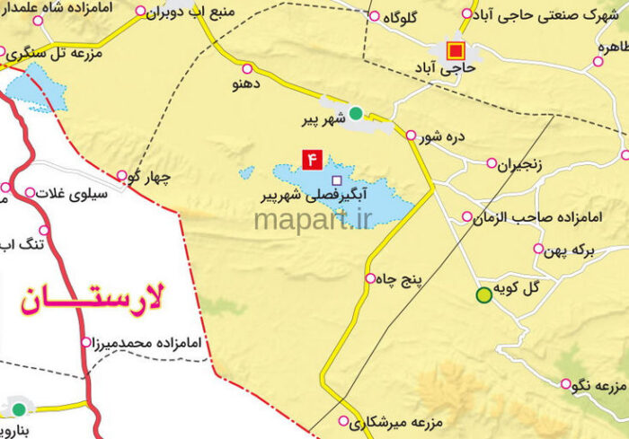 نقشه تقسیمات شهرستان زرین دشت - تصویر 2