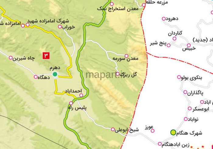 نقشه تقسیمات شهرستان فراشبند - تصویر 2