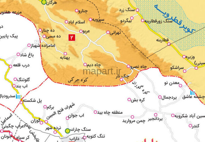 نقشه تقسیمات شهرستان نی ریز - تصویر 2