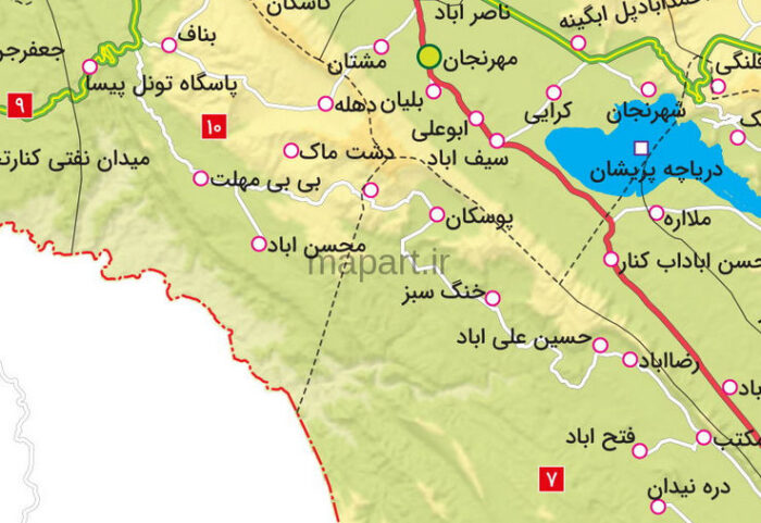نقشه تقسیمات شهرستان کازرون - تصویر 2