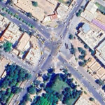 تصویر ماهواره محله حافظیه و اطلسی