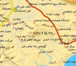 جدیدترین نقشه شهرستان ارسنجان
