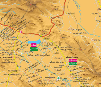 جدیدترین نقشه شهرستان اقلید