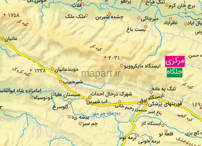 نقشه شهرستان جهرم - تصویر 2