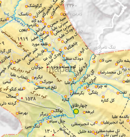 جدیدترین نقشه شهرستان رستم