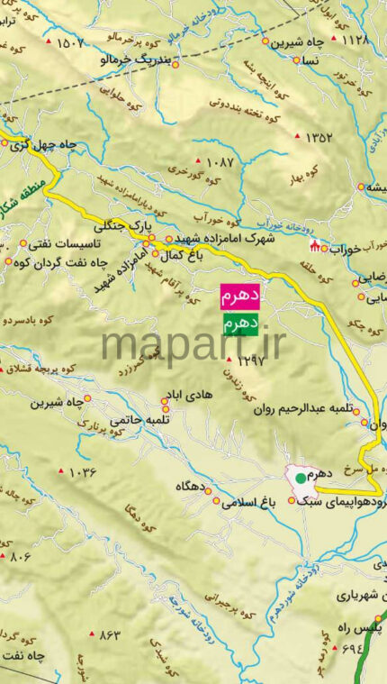 جدیدترین نقشه شهرستان فراشبند