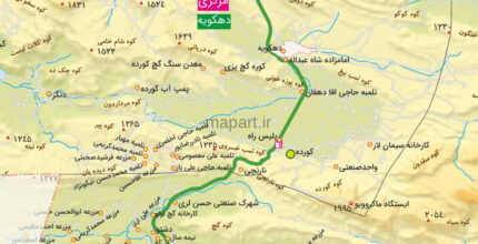 جدیدترین نقشه شهرستان لارستان