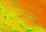 مدل رقومی ارتفاعی آباده