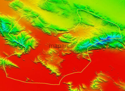 مدل رقومی ارتفاعی ارسنجان