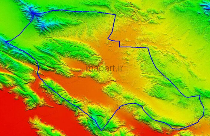 مدل رقومی ارتفاعی پاسارگاد