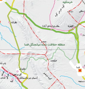 منطقه حفاظت شده میان جنگل فسا