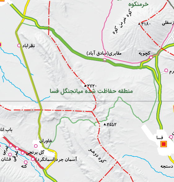 منطقه حفاظت شده میان جنگل فسا