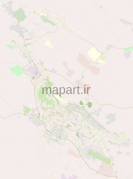 نقشه gis شهر شیراز
