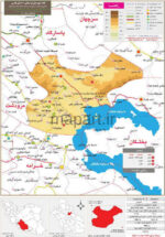 نقشه تقسیمات شهرستان ارسنجان