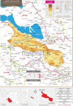 نقشه تقسیمات شهرستان استهبان