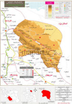 نقشه تقسیمات شهرستان بوانات