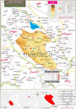 نقشه تقسیمات شهرستان بیضا
