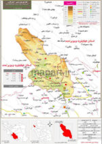 نقشه تقسیمات شهرستان رستم