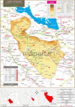 نقشه تقسیمات شهرستان فسا