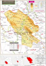 نقشه تقسیمات شهرستان فیروزآباد