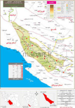 نقشه تقسیمات شهرستان مهر