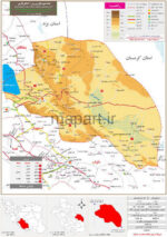 نقشه تقسیمات شهرستان نی ریز