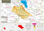 نقشه تقسیمات شهرستان کوار