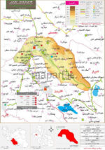نقشه تقسیمات شهرستان کوه چنار