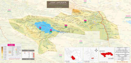 نقشه شهرستان جویم