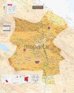 نقشه شهرستان خرم بید