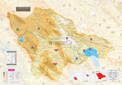 نقشه شهرستان شیراز