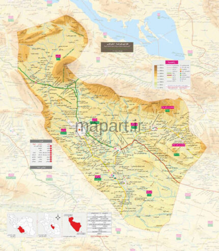 نقشه شهرستان فسا