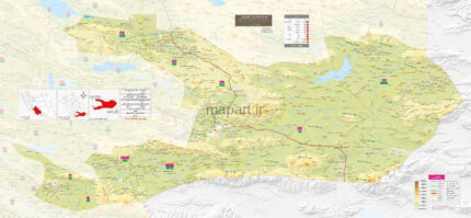نقشه شهرستان لارستان