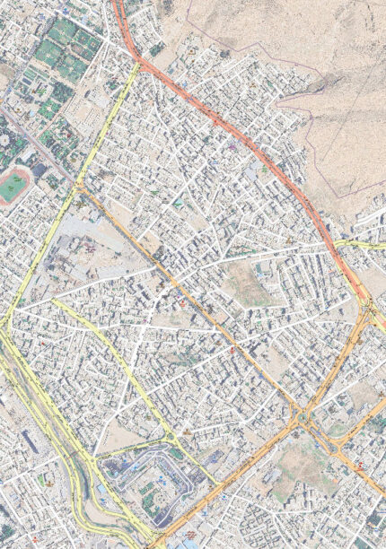 نقشه پی دی اف بلوار گلستان و بلوار هفت تنان