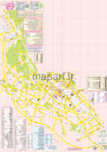 نقشه گردشگری شیراز 1387