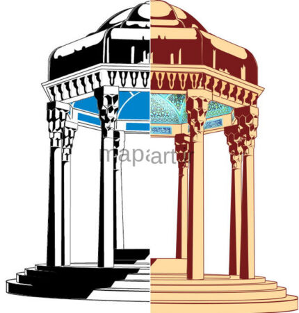 وکتور آرامگاه حافظ