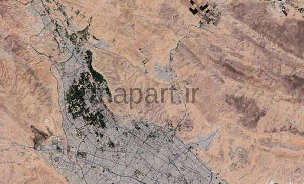 تصویر ماهواره شهر شیراز