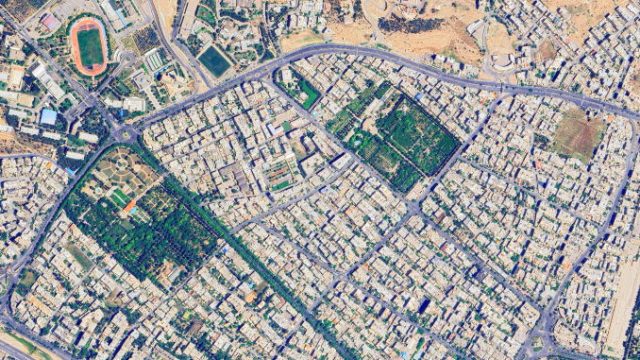 عکس ماهواره ای ابریشمی و ارم