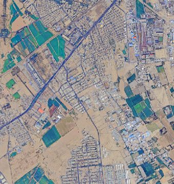 عکس ماهواره ای شهر چهاردانگه