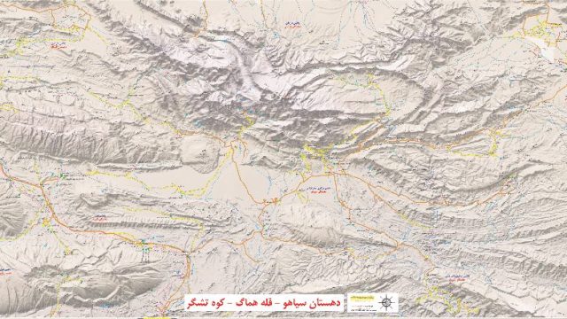 نقشه قله هماگ دهستان سیاهو