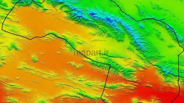 مدل رقومی ارتفاعی داراب