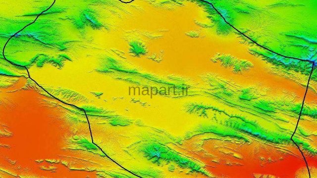 مدل رقومی ارتفاعی زرین دشت