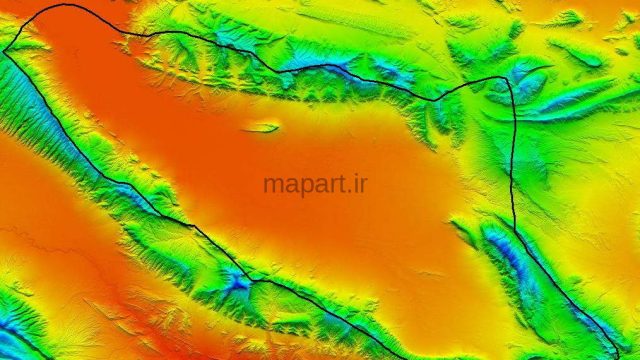مدل رقومی ارتفاعی سروستان