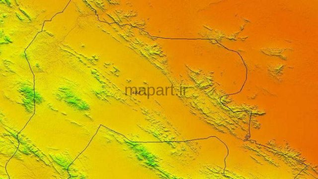 مدل رقومی ارتفاعی شهرستان آباده