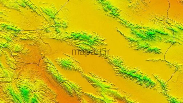 مدل رقومی ارتفاعی شهرستان اقلید