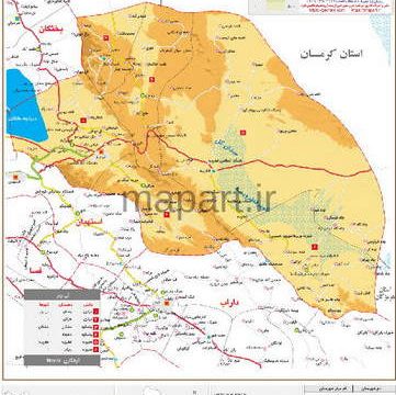 نقشه تقسیمات شهرستان نی ریز