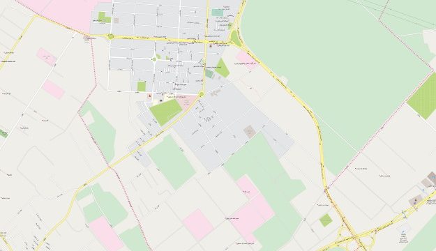 نقشه شهر احمدآباد مستوفی