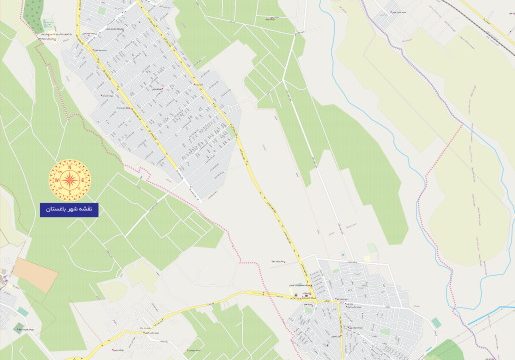 نقشه شهر باغستان