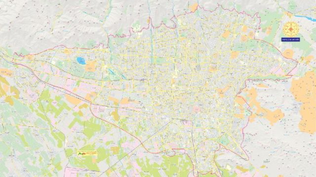 نقشه شهر تهران ژئورفرنس