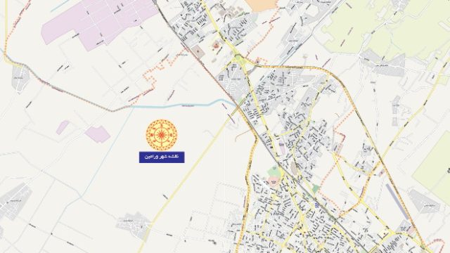 نقشه شهر ورامین
